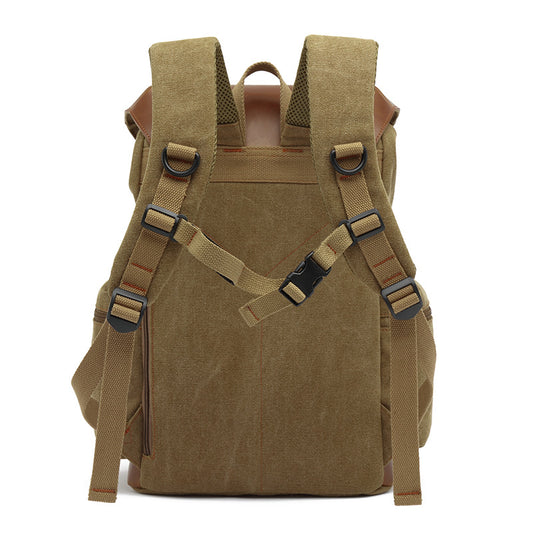 Men's Flying Vintage Computer Canvas Female College Backpacks