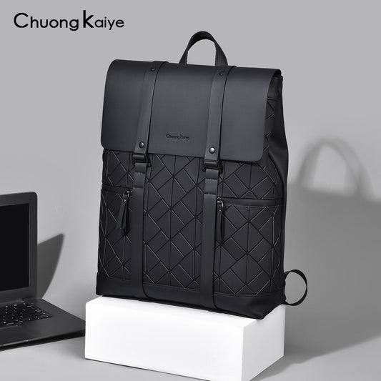 Men's Rhombus Large Capacity Waterproof Commuter Computer Backpacks