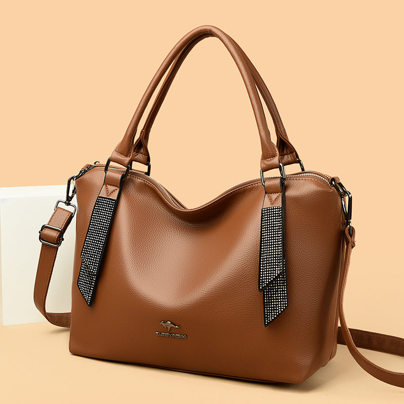 Women's Creative Slouchy Stitching Fashion Big Crossbody Bags