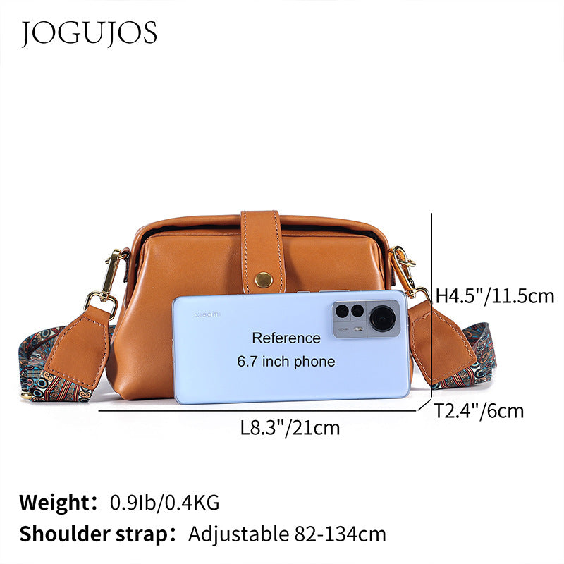 Women's Classy Classic Leather Simple Mobile Crossbody Bags