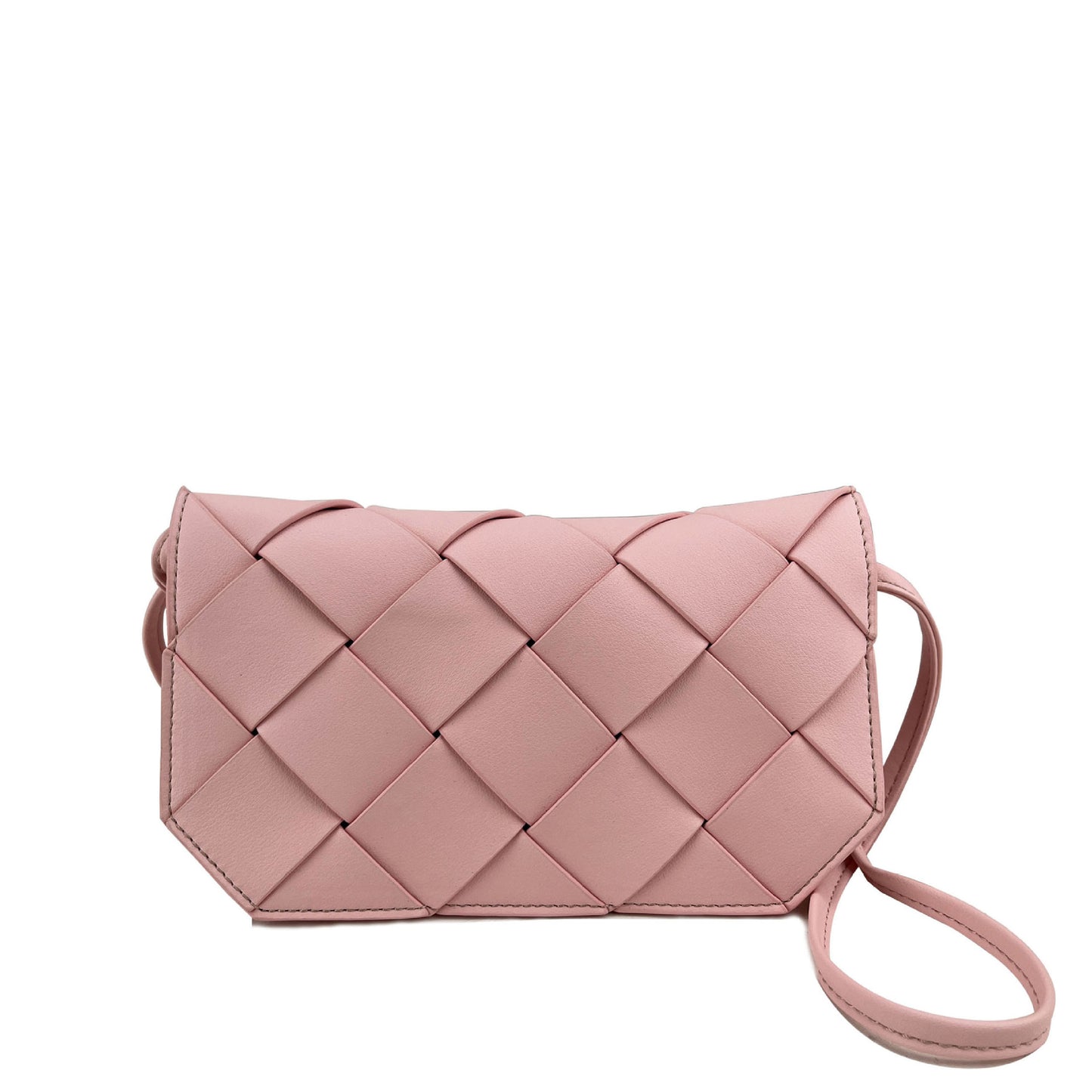 Women's Authentic Leather Weave Flip Woven Bags