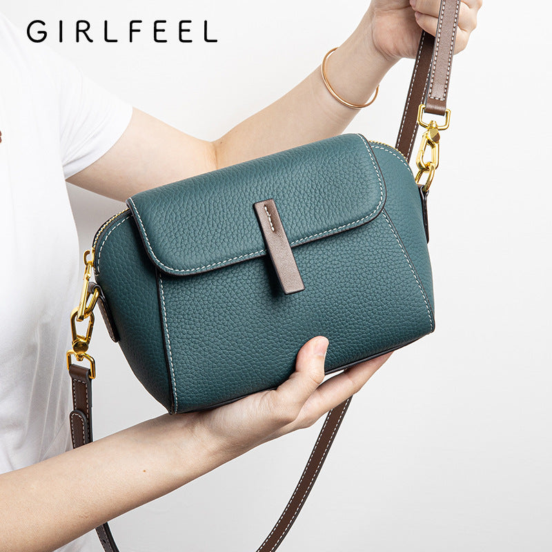 Women's Mobile Summer Genuine Leather Fashion Shell Crossbody Bags