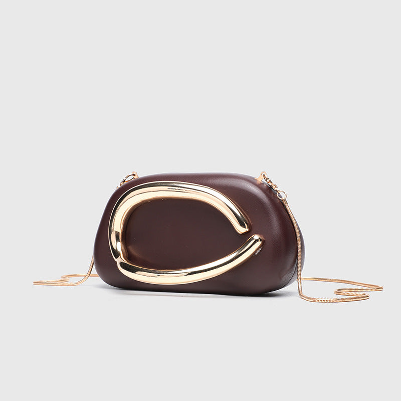 Classic Unique Women's Gilding Chain Letter Shoulder Bags