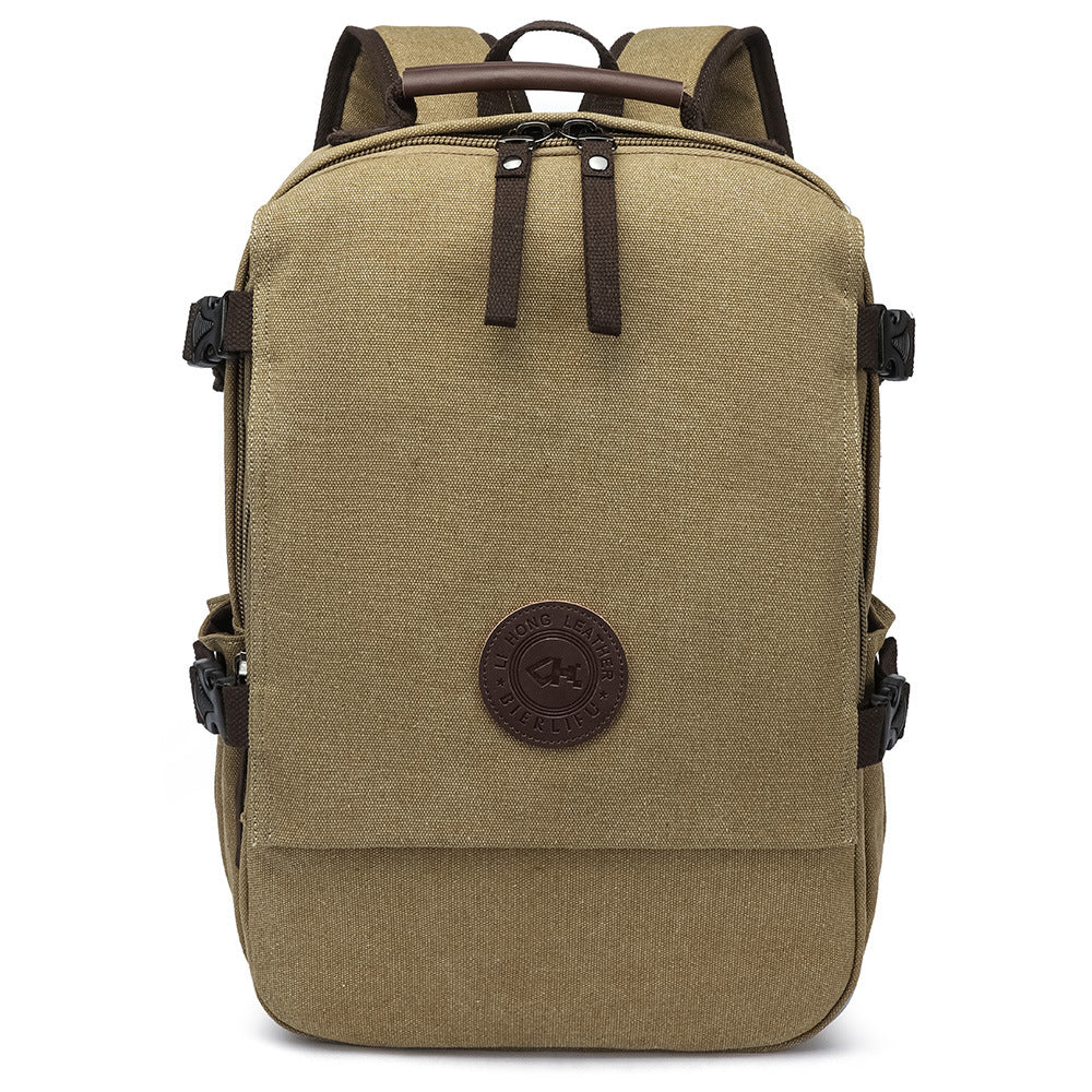 Vintage Flip Fashion Canvas Leisure Computer Backpacks