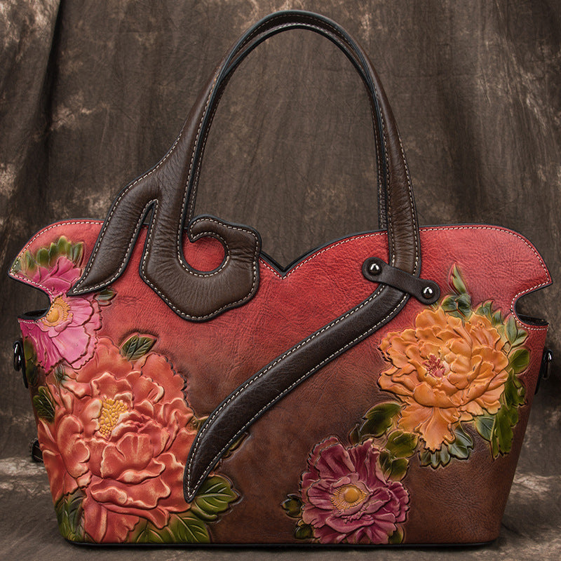 Women's Vintage Leather Top Layer Cattlehide Fashion Bags
