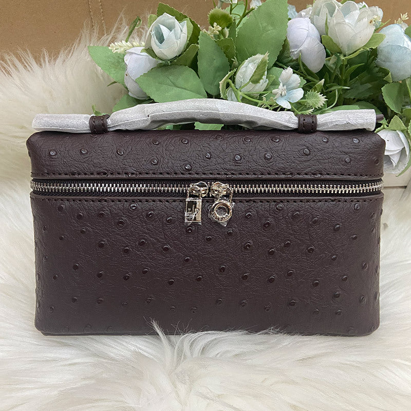 Women's Box Genuine Leather Autumn Ostrich Grain Bags