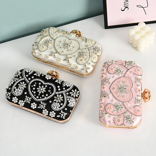 Studded Hand Retro Clutch Fashion Trend Evening Bags