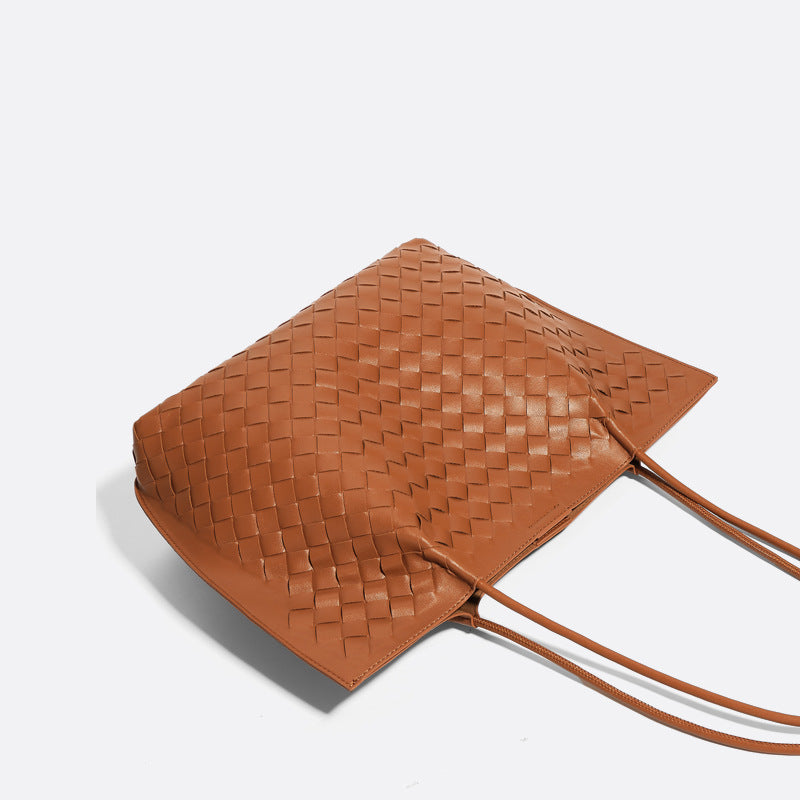 Women's Capacity Hand-woven Versatile High Quality Commuter Shoulder Bags