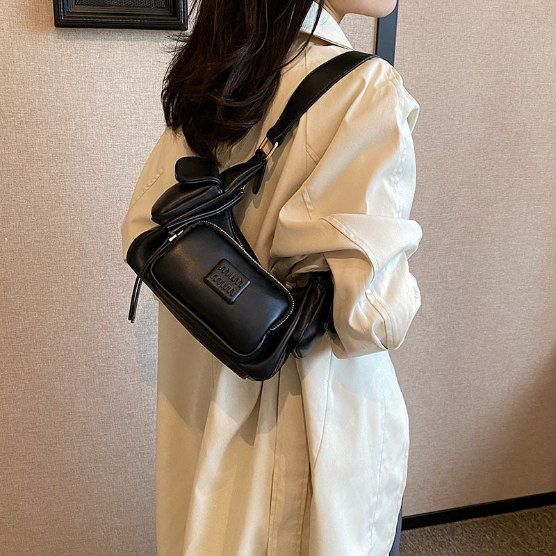 Women's High-grade Large Capacity Motorcycle Underarm Simple Shoulder Bags
