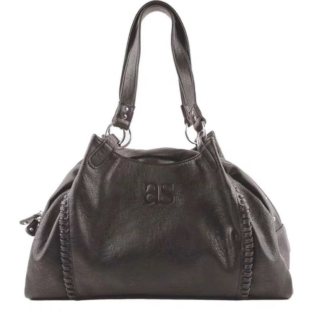 Trendy Pretty Li Cha Leather Motorcycle Handbags