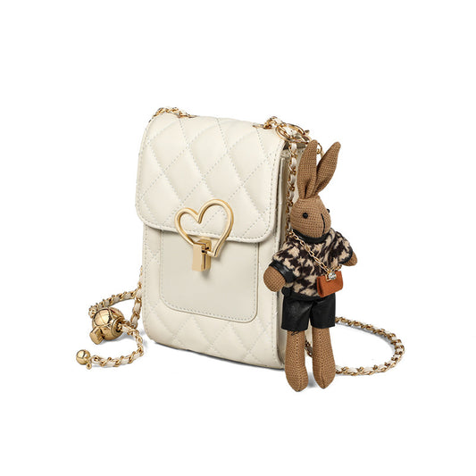 Women's Mobile Genuine Leather High-grade Mini Chain Crossbody Bags