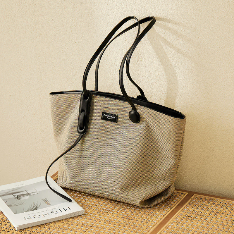 Women's Large Capacity Summer Canvas Leisure Commute Shoulder Bags