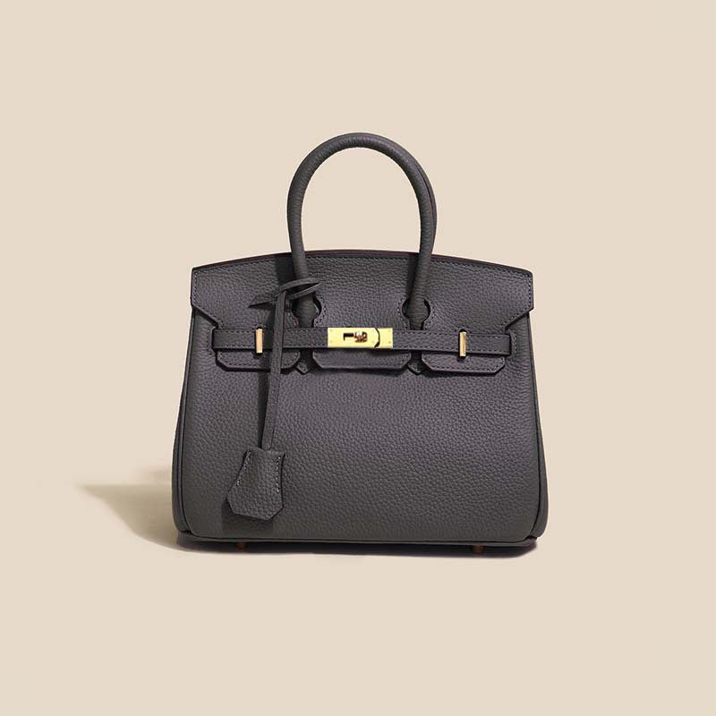 Women's Line First Layer Cowhide Handmade Genuine Bags