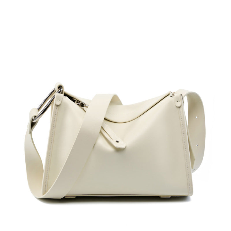 Women's Large Capacity High-grade Toast Commuting Leather Crossbody Bags
