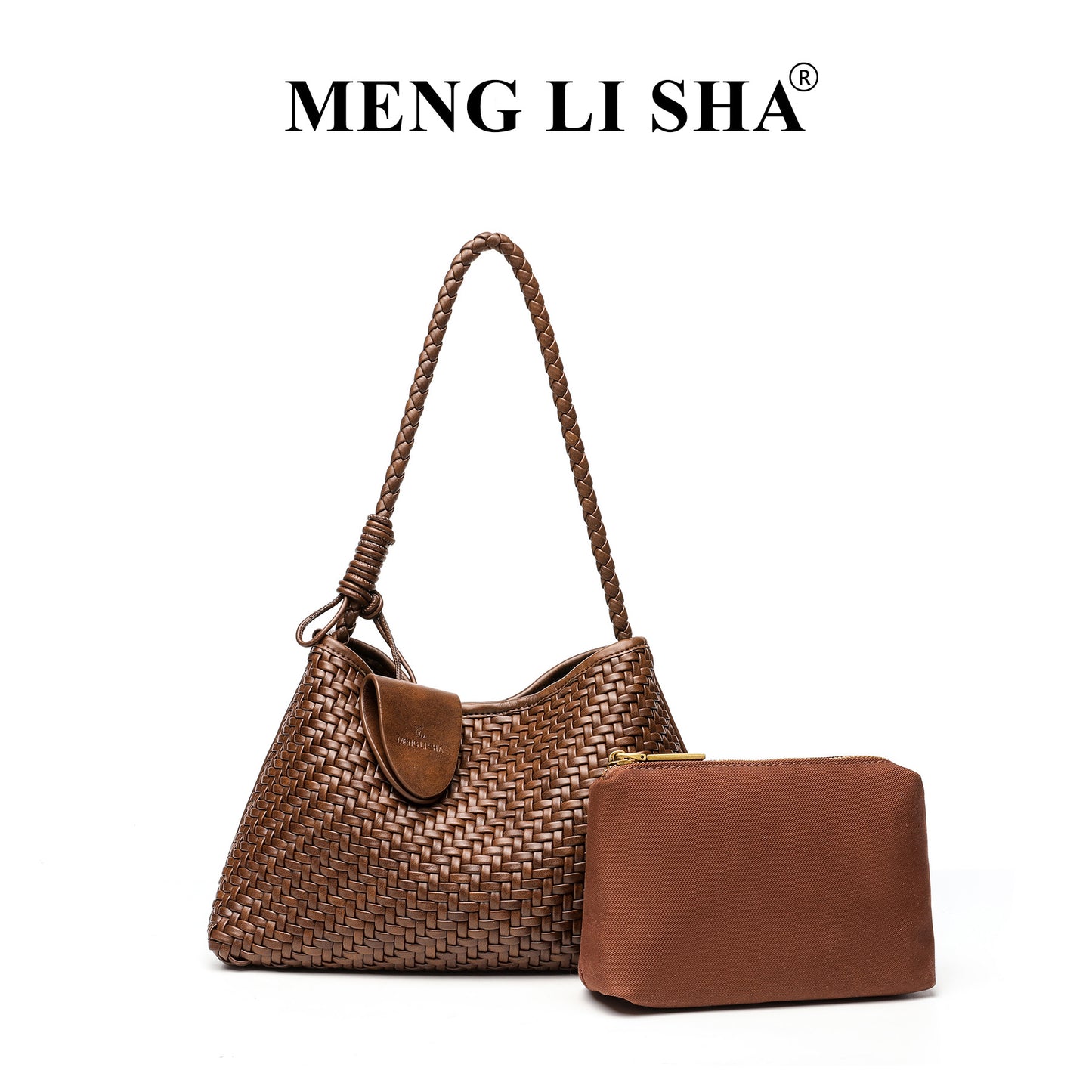 Retro High-grade Hand-woven Underarm Son Mother Fashionable Shoulder Bags