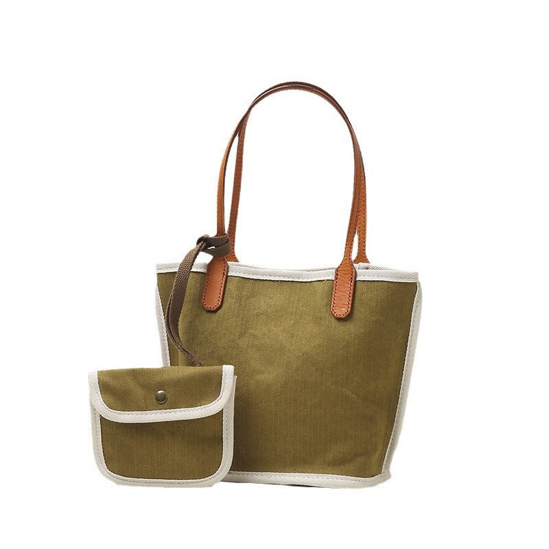 Women's Style Fashion Canvas Mother Simple Clutch Shoulder Bags