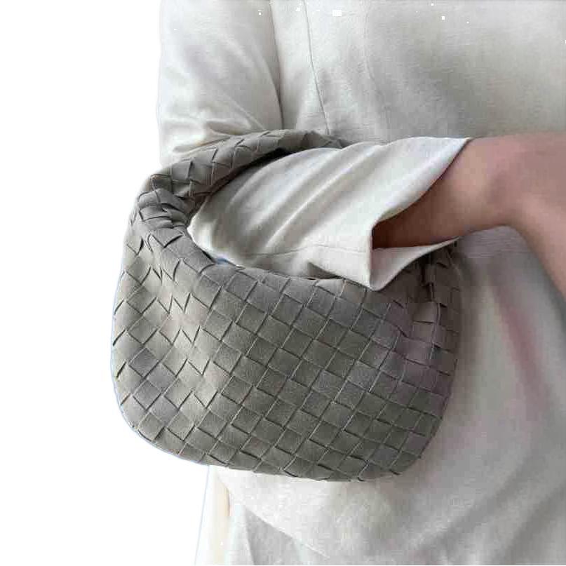 Women's Size Frosted Woven Croissant Price Shoulder Bags