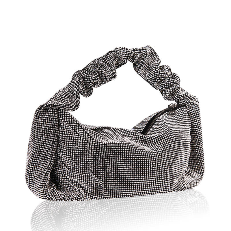 Women's King Rhinestone Portable Underarm Full Diamond Handbags