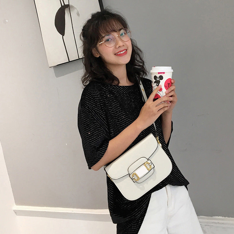 Women's High-grade Niche Genuine Leather Saddle Trendy Crossbody Bags