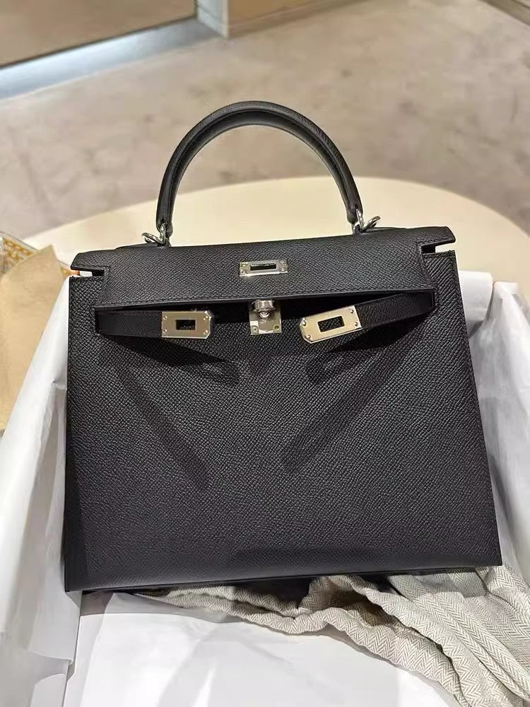 Cowhide Kelly Second Generation Trendy High Sense Genuine Bags