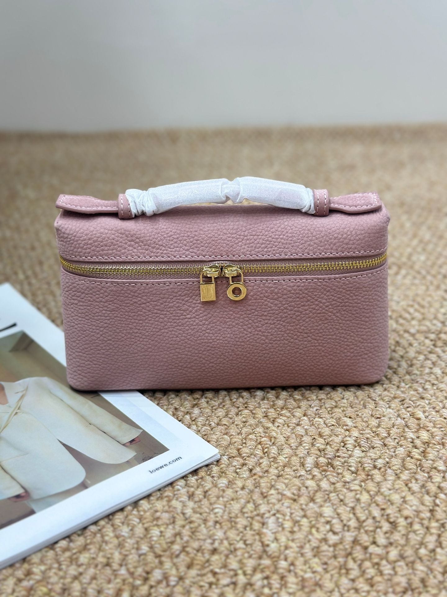 Women's Quality Lunch Box Matte Suede Genuine Crossbody Bags