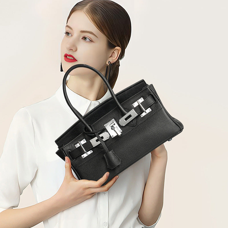 Women's High Quality Long Genuine Sier Handbags