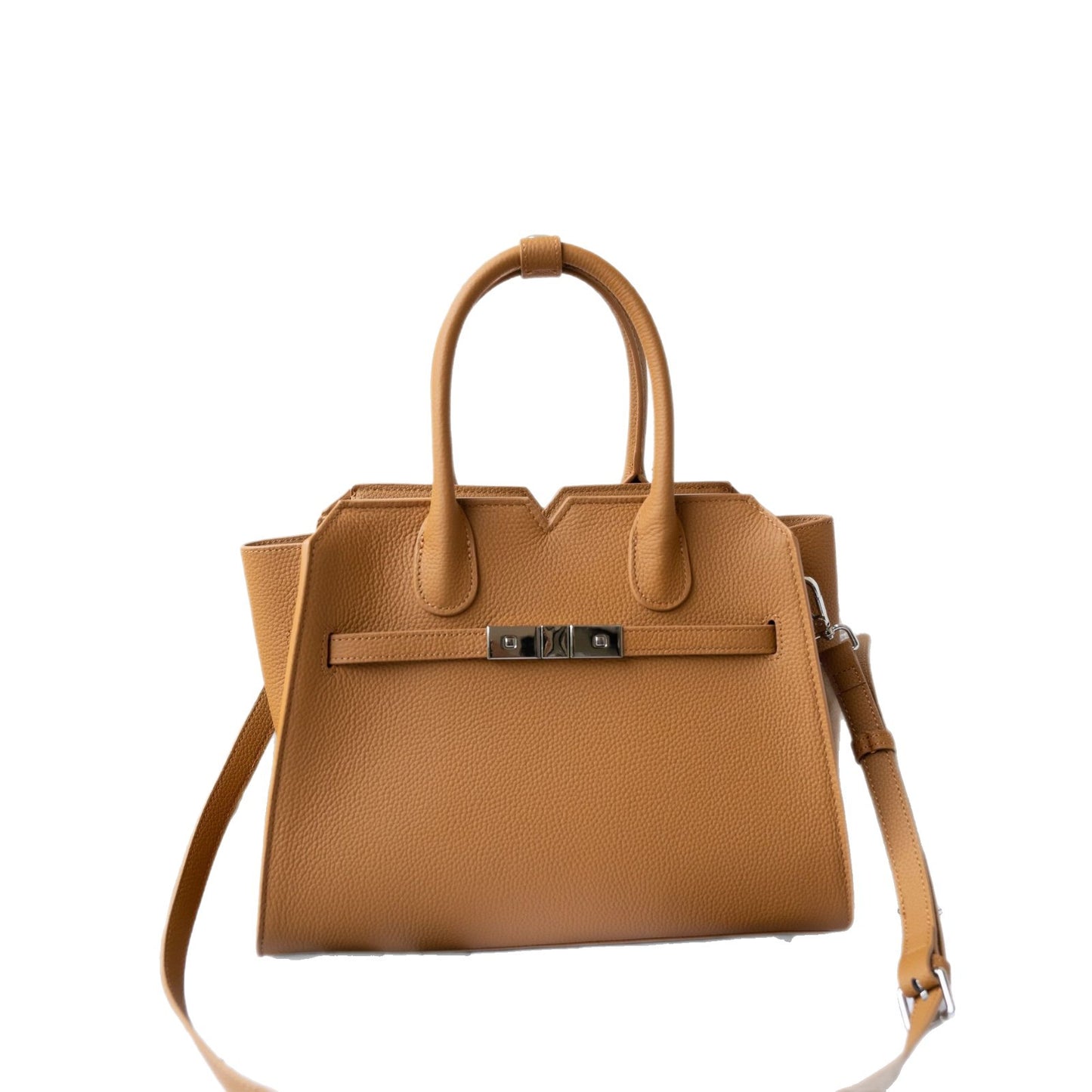 Women's Cowhide Light Luxury Simple Shell Big Platinum Bags