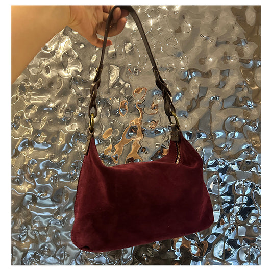 Women's Design First Layer Frosted Cowhide Baguette High-grade Bags