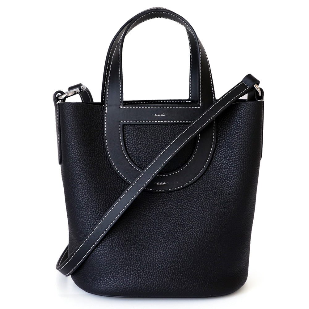 Women's Cowhide Leather Vegetable Basket Super Soft Handbags