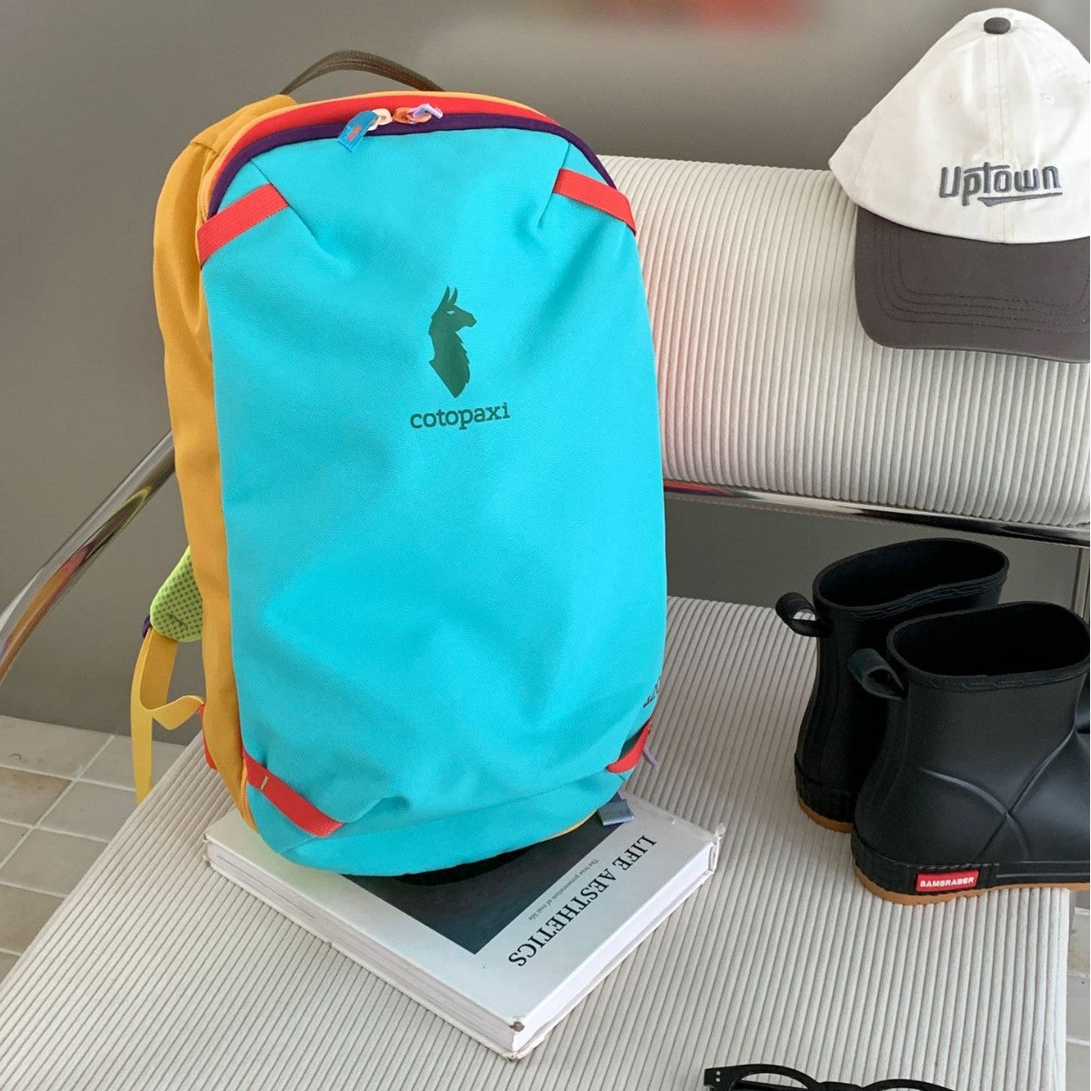 Glamorous Grapefruit Summer Alpaca Personalized Lightweight Backpacks