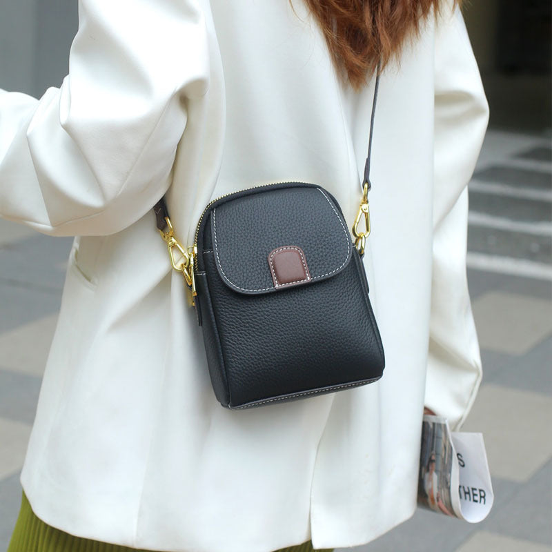 Fashion Top Layer Leather Genuine Single Crossbody Bags