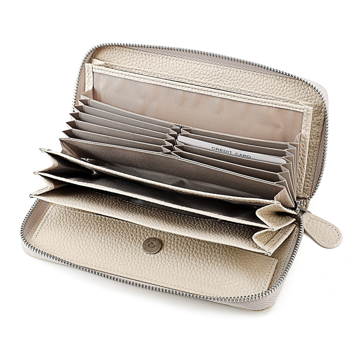 Women's & Men's & Leather High-grade Long Multiple Slots Ladies Wallets