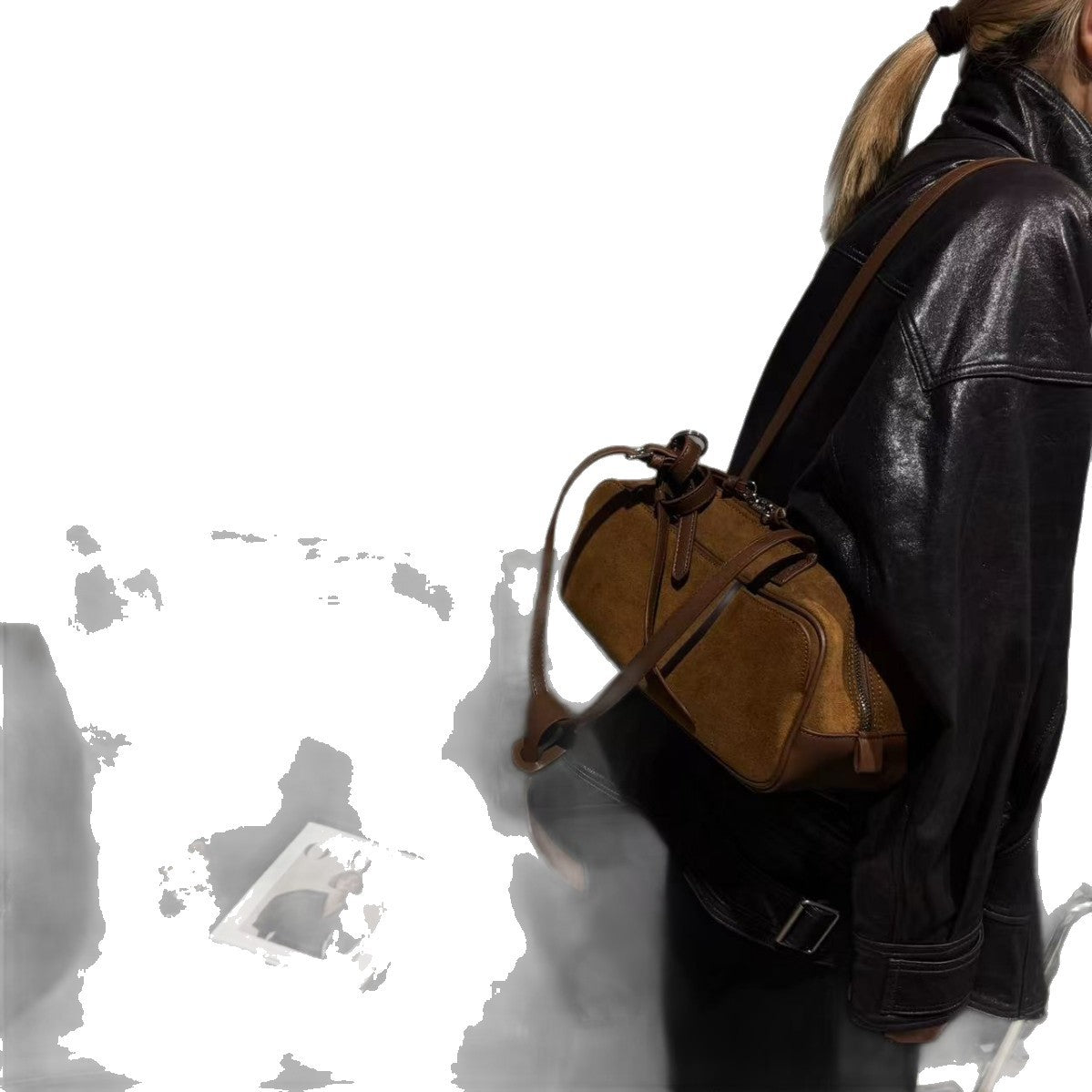 Women's Retro Lazy Style Genuine Leather Frosted Crossbody Bags