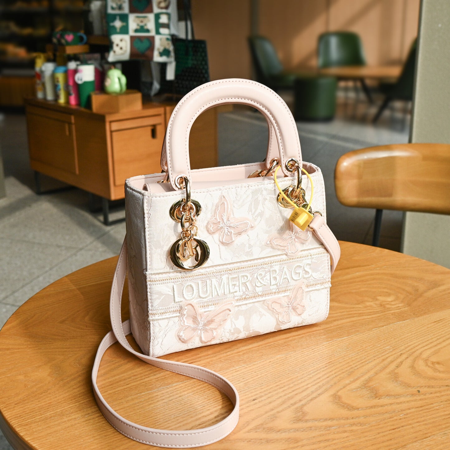 Sense Lace Butterfly Stitching Embroidery Diana Crossbody Bags