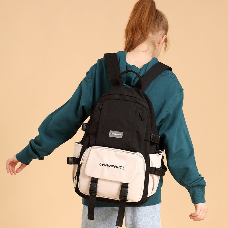 Waterproof Oxford Cloth Lightweight Simple Female Backpacks