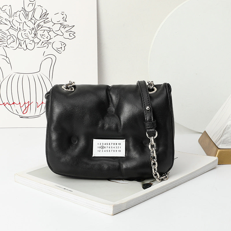 Women's Autumn Fat Sponge Chain Pillow Down Crossbody Bags