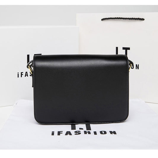 Women's Classy Glamorous Leather Fashionable Tofu Crossbody Bags