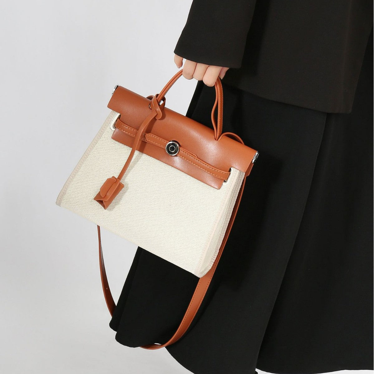 Women's Style Song Dynasty Brocade Canvas Entry Kelly Bags