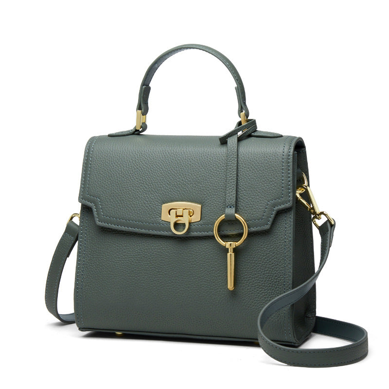 Women's First Layer Cowhide Advanced Texture Design Shoulder Bags