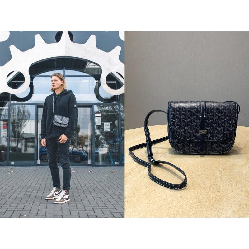 Slouchy Single Saddle Dog Teeth Monogram Shoulder Bags