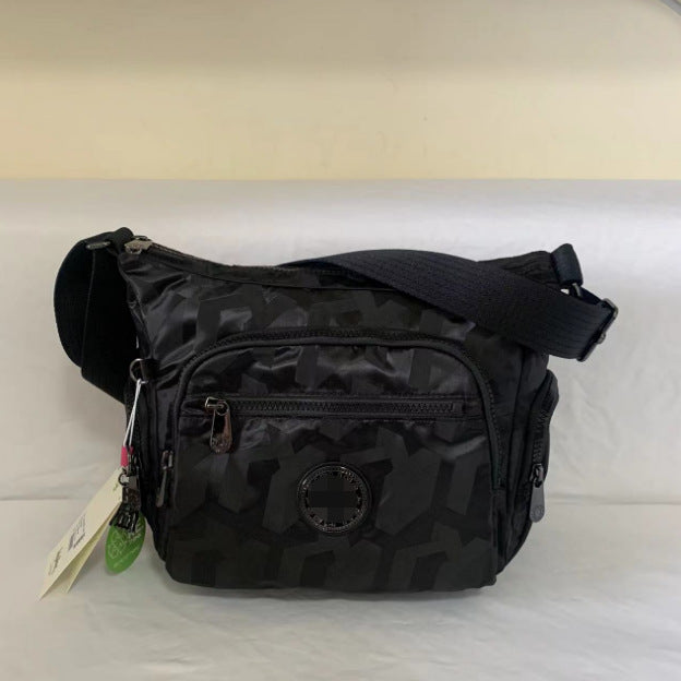 Spring Monkey Mesh Purple Series Nylon Crossbody Bags