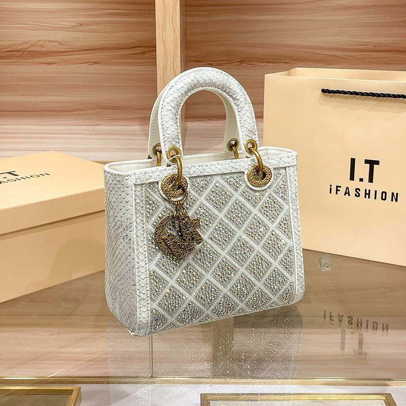 Women's Summer High Sense Genuine Leather Diana Crossbody Bags