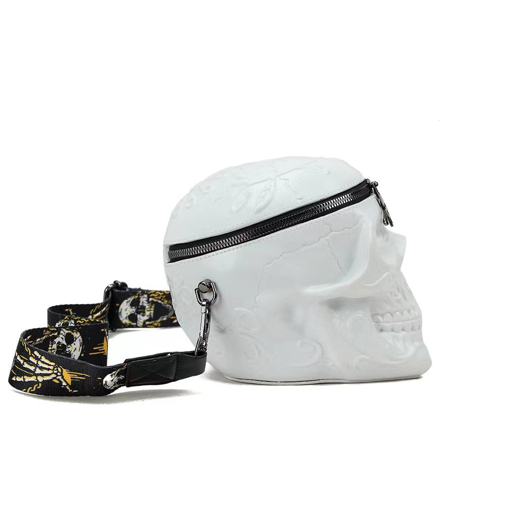 Women's Goth Skull Funny Halloween Style Tassel Shoulder Bags