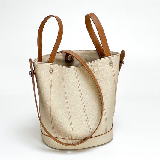 Niche Designer Genuine Leather Vegetable Basket Bags
