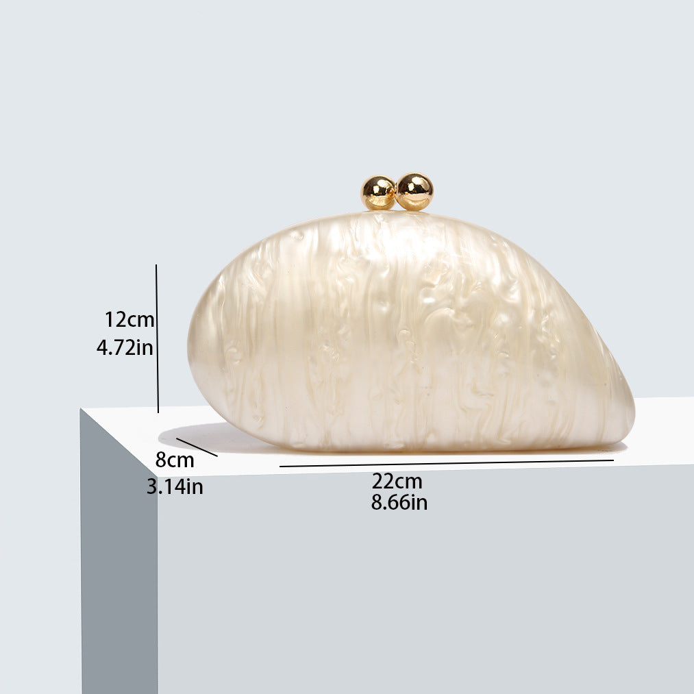 Women's Dinner Shell Acrylic Fashion Wedding Clutch Bags
