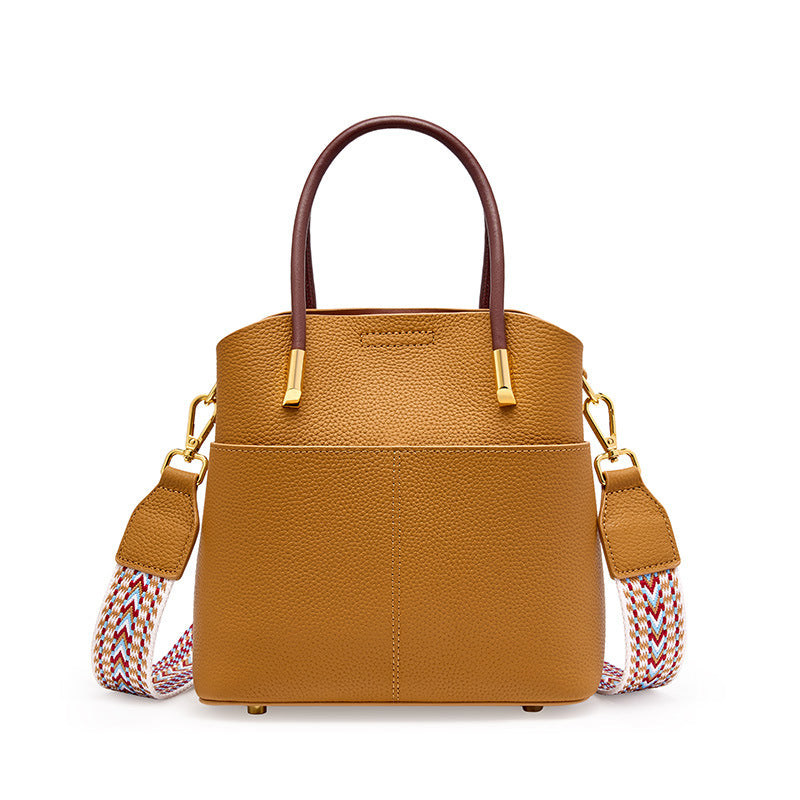 Women's Summer Niche Genuine Leather Western Style Crossbody Bags
