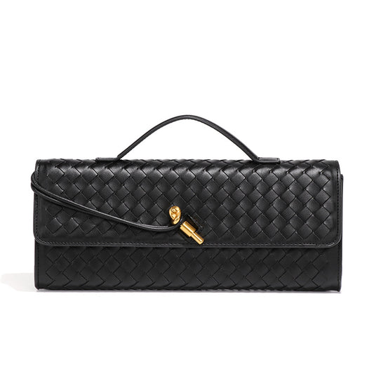 Women's High-grade Woven Baguette Fashionable Exquisite Horizontal Hand Handbags