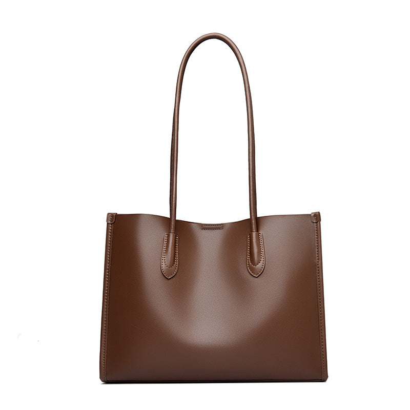 Leather Large Capacity Fashion Commuter Computer Crossbody Bags