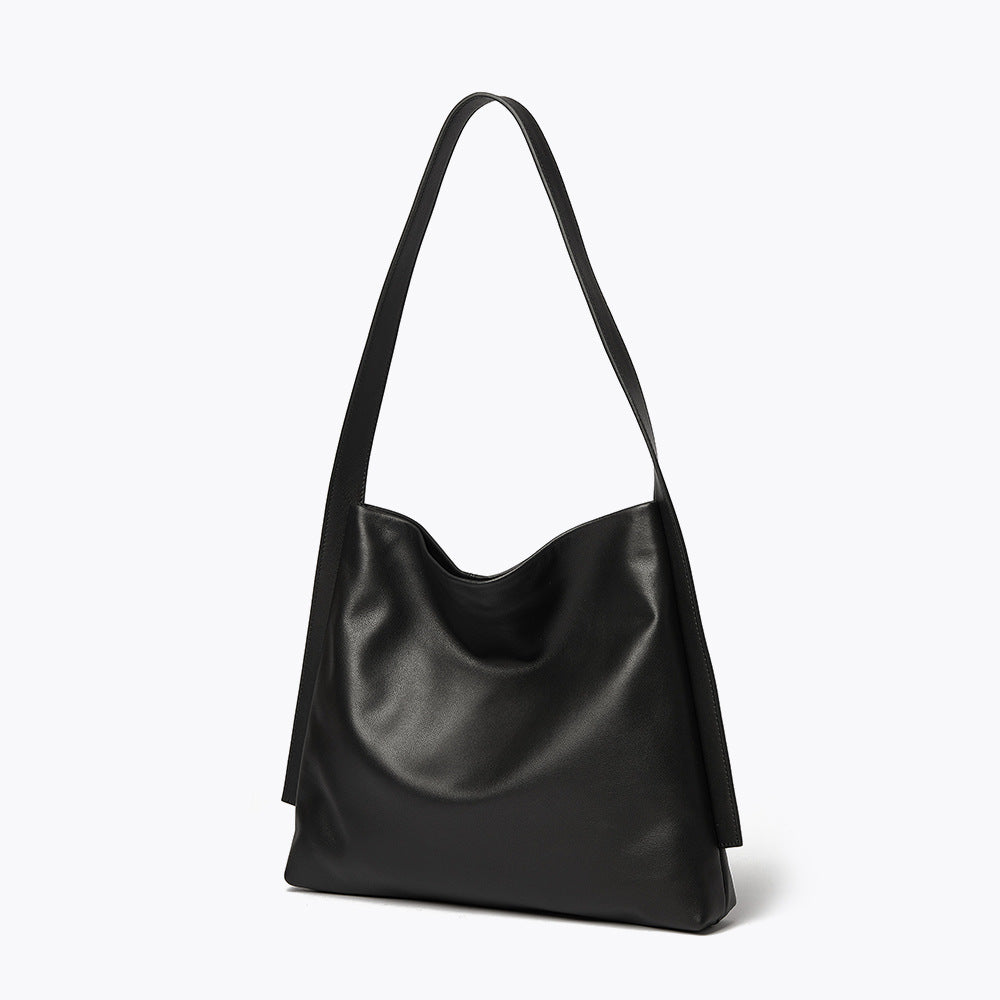 Idle Large Capacity Totes First Layer Cowhide Shoulder Bags