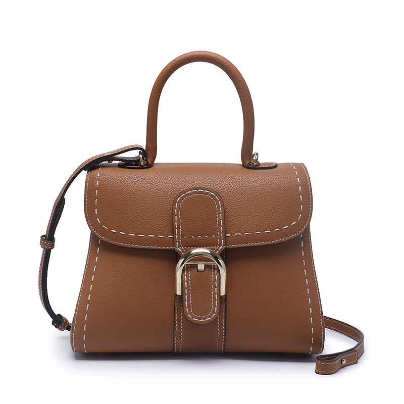 Women's Genuine Leather Belgium Vachette Clasp Handbags